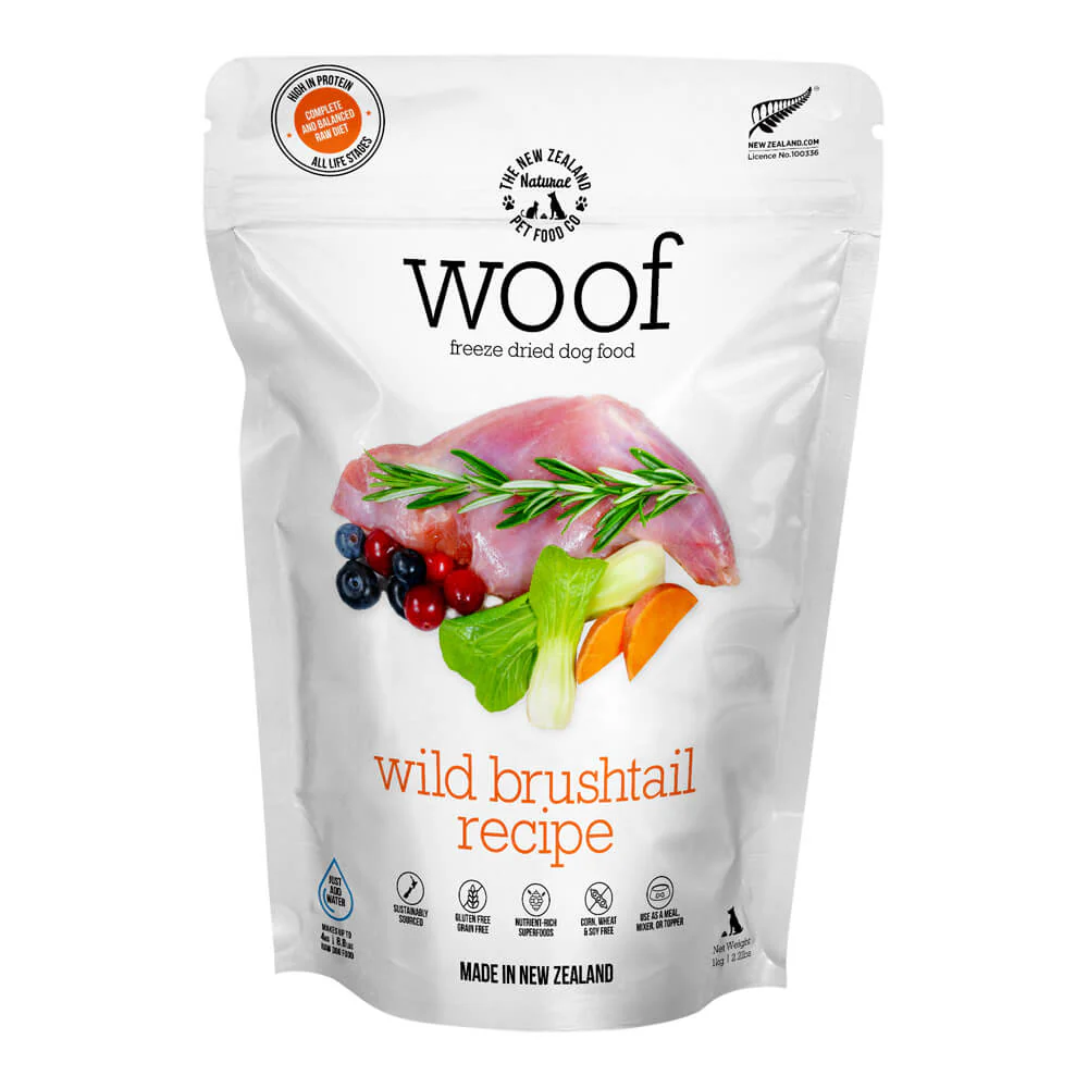 Woof Wild Brushtail Freeze Dried Dog Food, 2.2 lbs - Buy Pet Shop