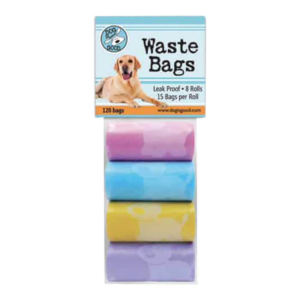 Dog is Good Pet Waste Bags Baby Pastels, 8 Roll Pack - Buy Pet Shop