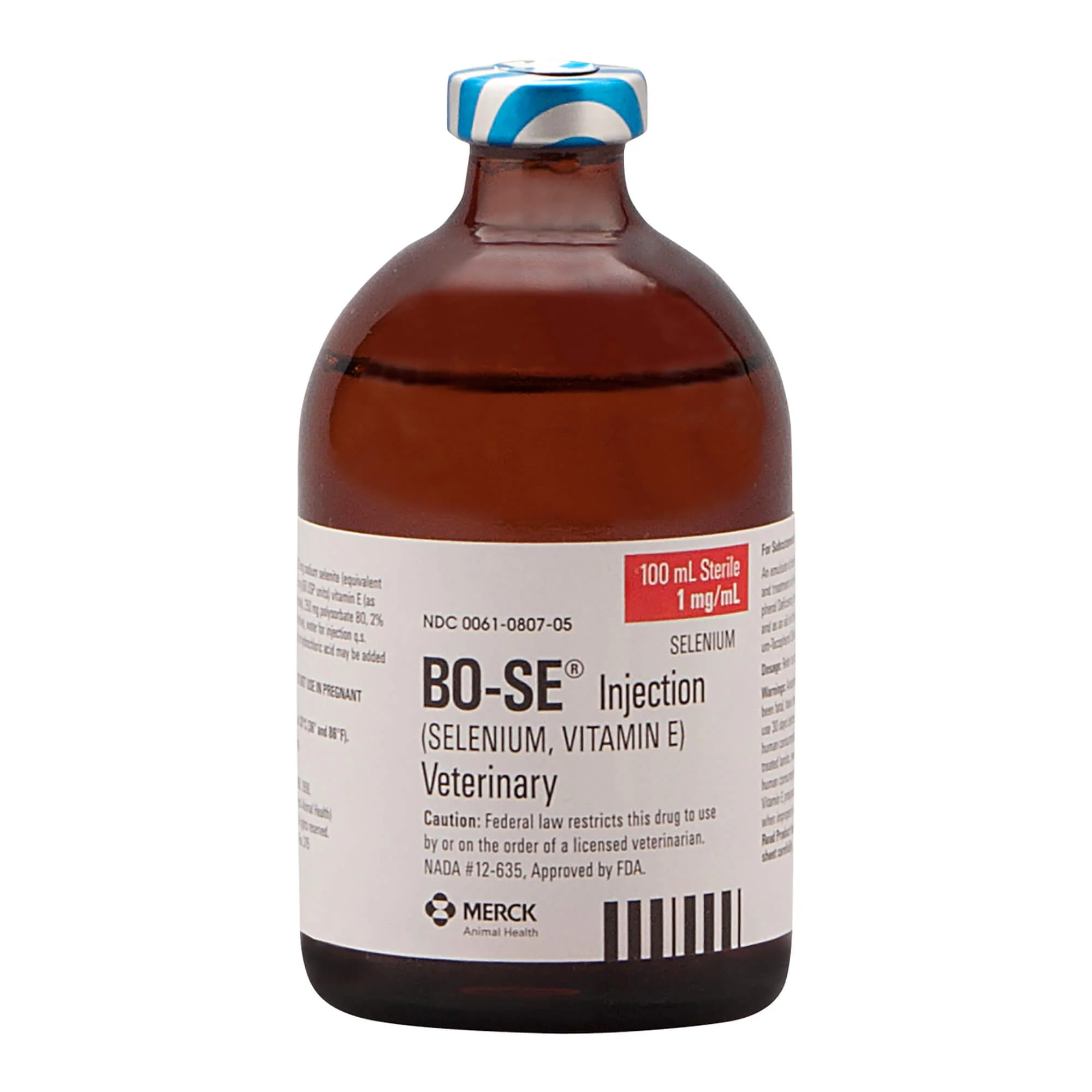 Rx BO-SE (selenium & vitamin E) Veterinary Injection for Cattle & Sheep, 100 mL - Buy Pet Shop