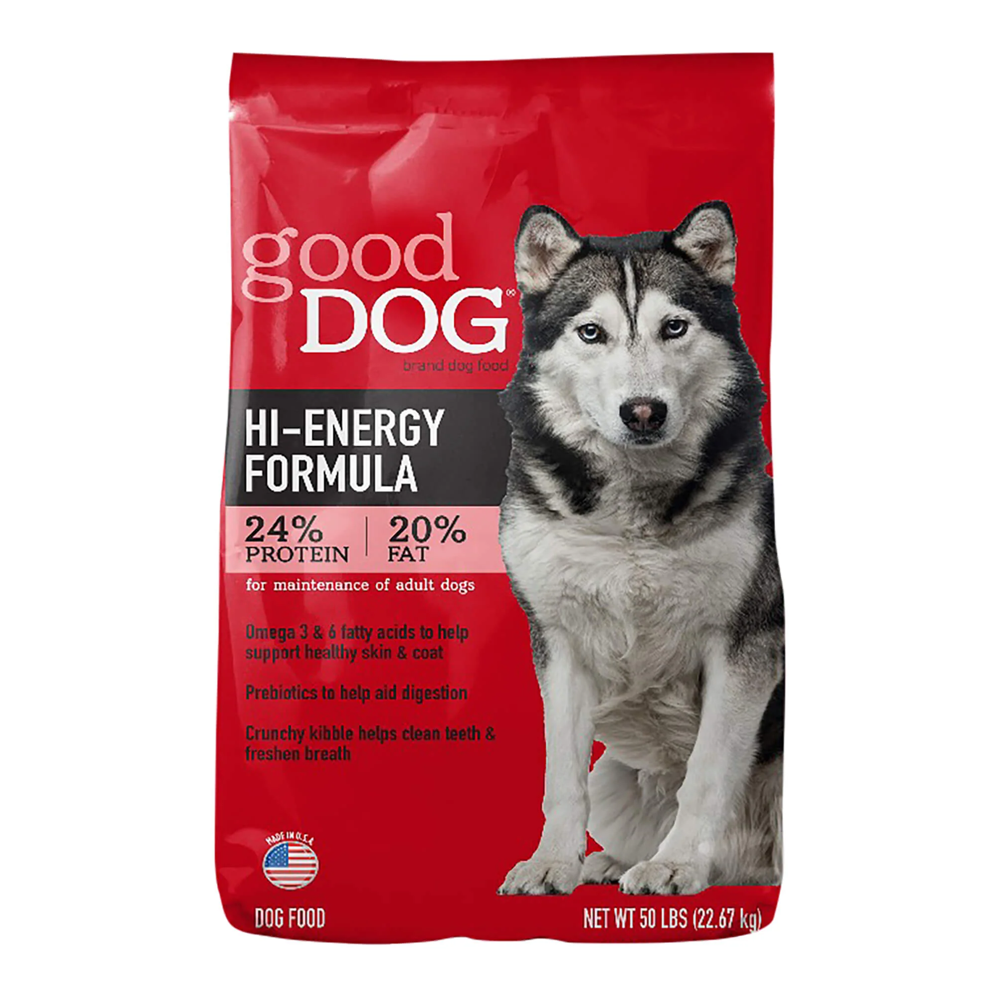 Good Dog Hi-Energy Dog Food 24/20, 50 lbs - Buy Pet Shop