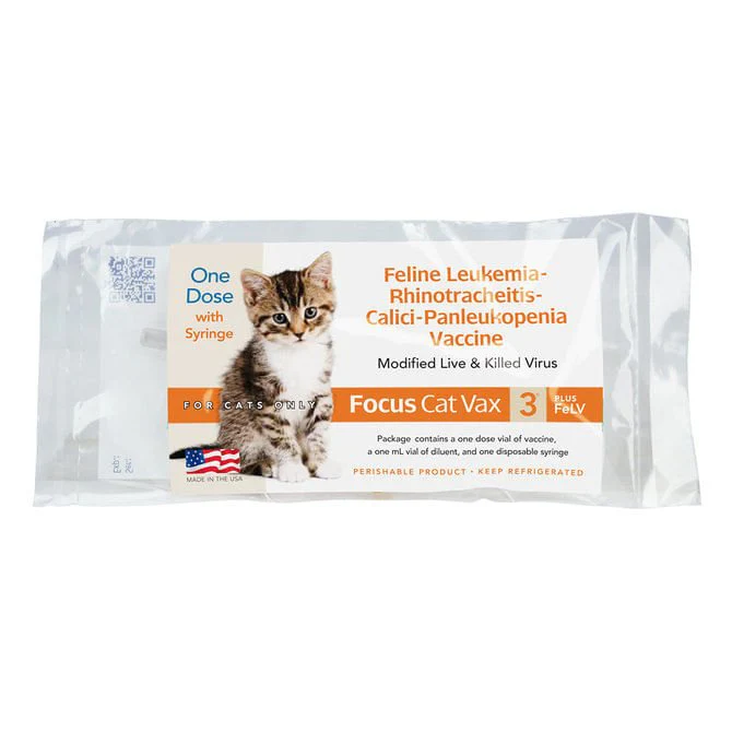 Focus Cat Vax 3 Plus FeLV, 1 Dose - Buy Pet Shop
