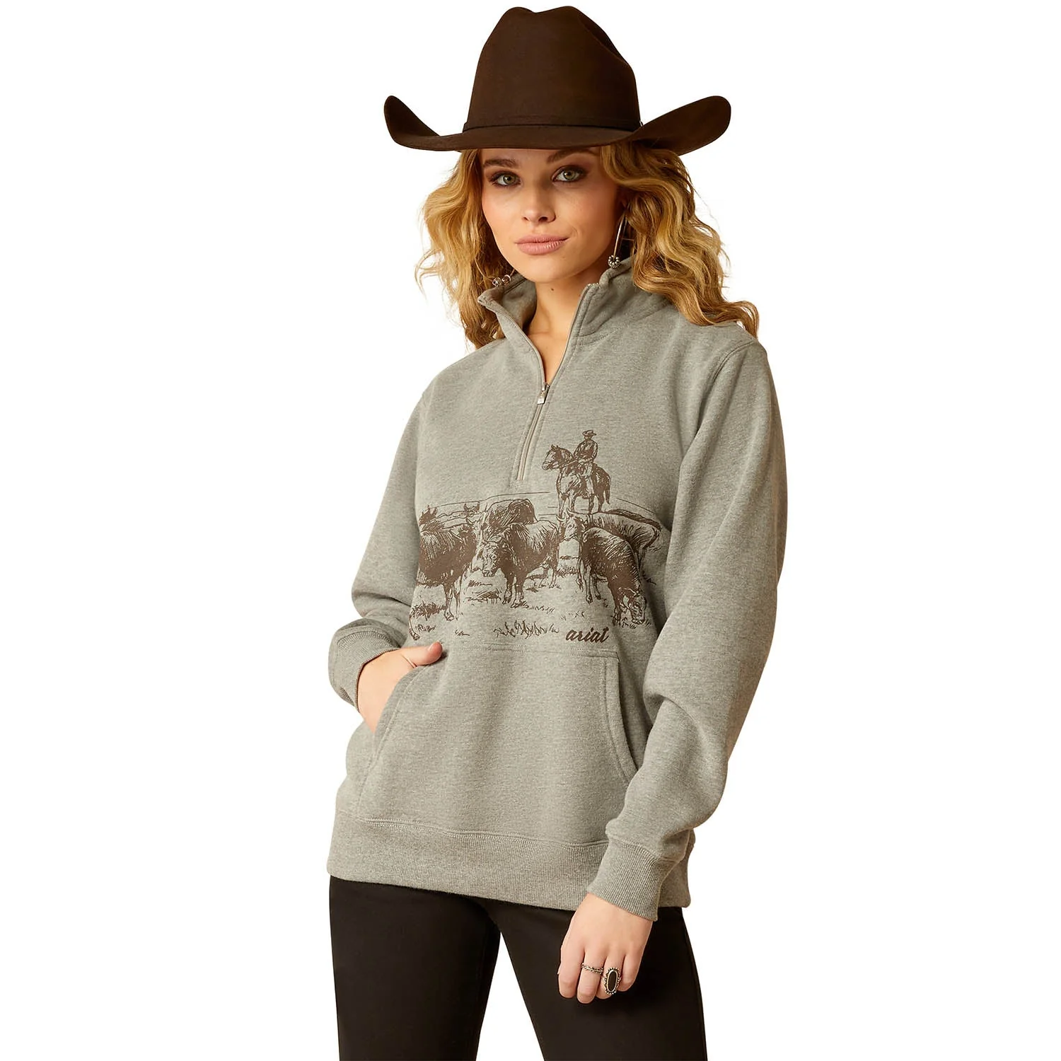 Ariat Women's 1/2 Zip Sweatshirt - Buy Pet Shop