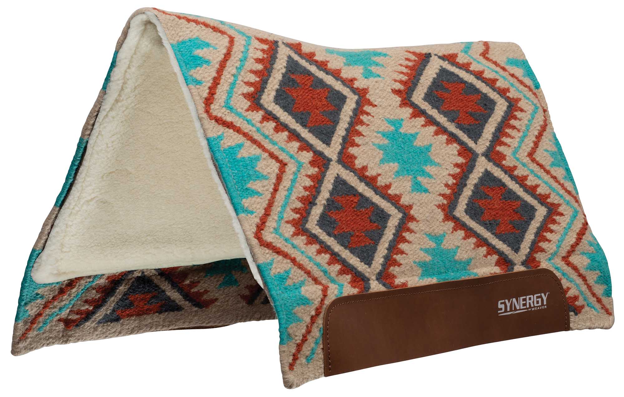 Synergy Flex Contoured Performance Saddle Pad, Merino Fleece Lined, 33