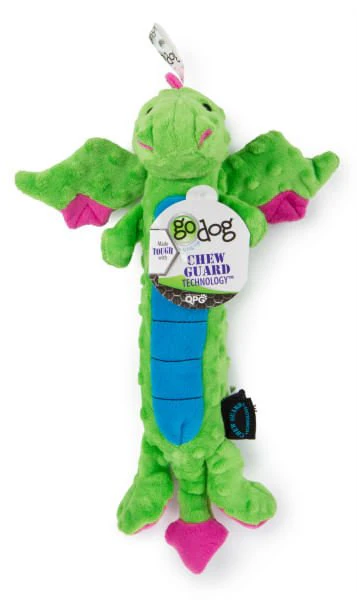 Skinny Green Dragon Dog Toy, Large - Buy Pet Shop