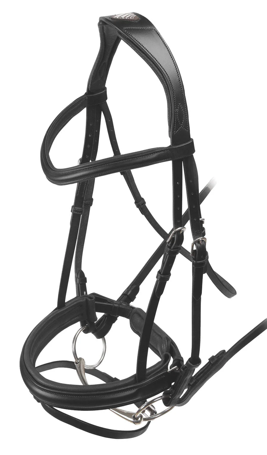 Velociti Padded Crank Dressage Bridle, Black - Buy Pet Shop