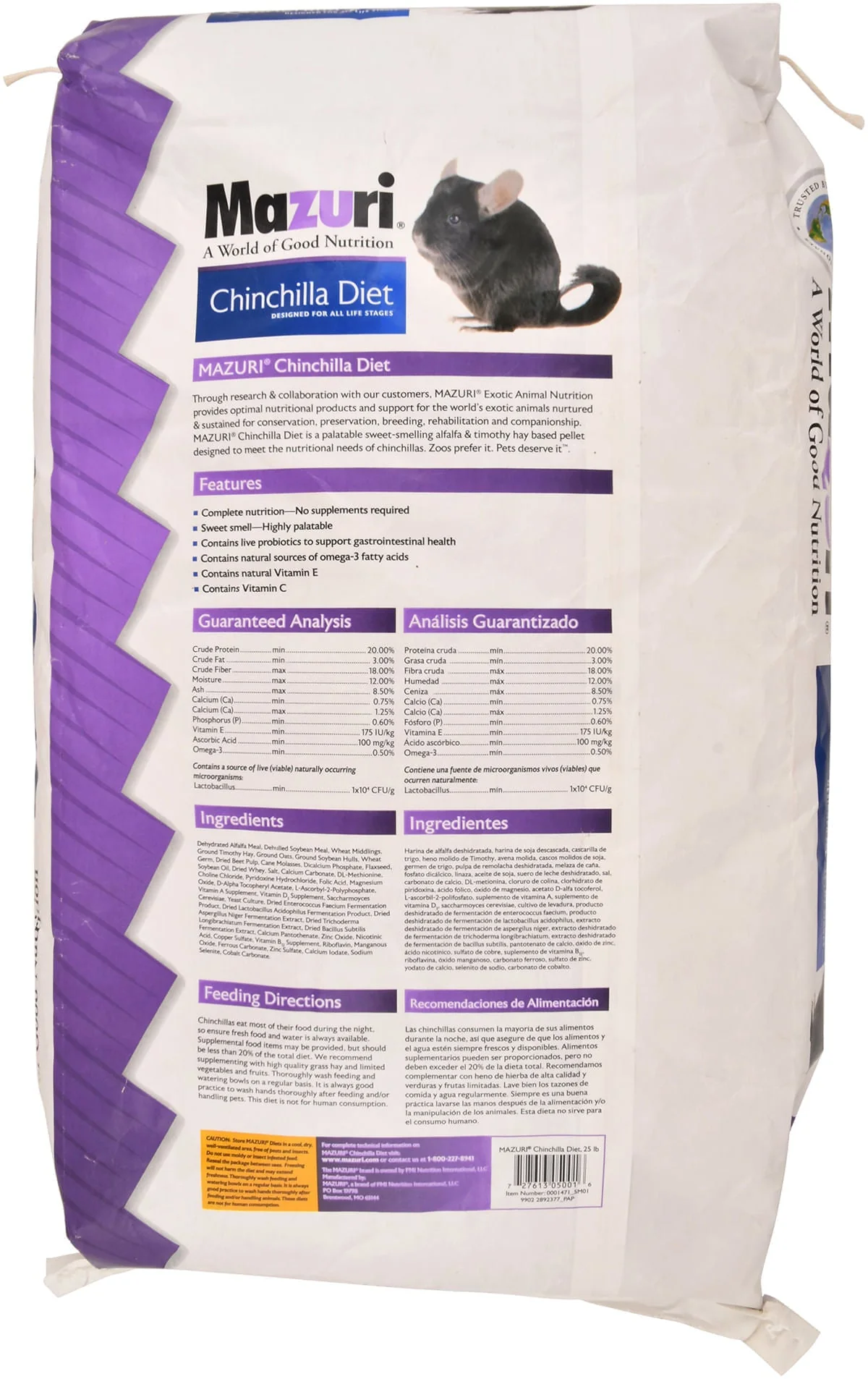 Mazuri Chinchilla Diet - Buy Pet Shop