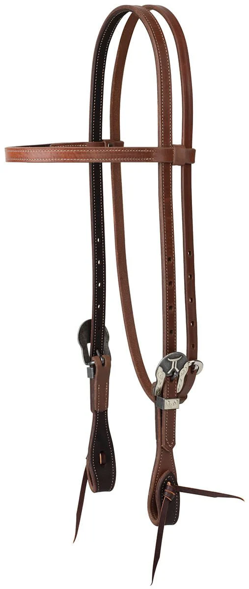 Smarty x Synergy Latigo Lined Oiled Harness Leather Headstall with Designer Hardware - Buy Pet Shop