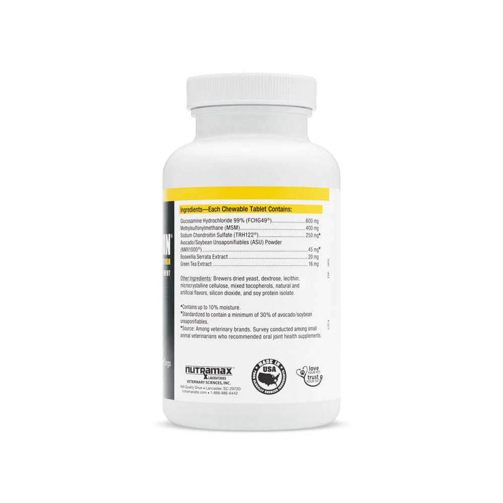 Nutramax Dasuquin for Dogs, Joint Health Supplement, Contains Glucosamine, Plus Chondroitin, ASU, MSM and More, Supports Healthy Joints, Chewable Tablets - Buy Pet Shop