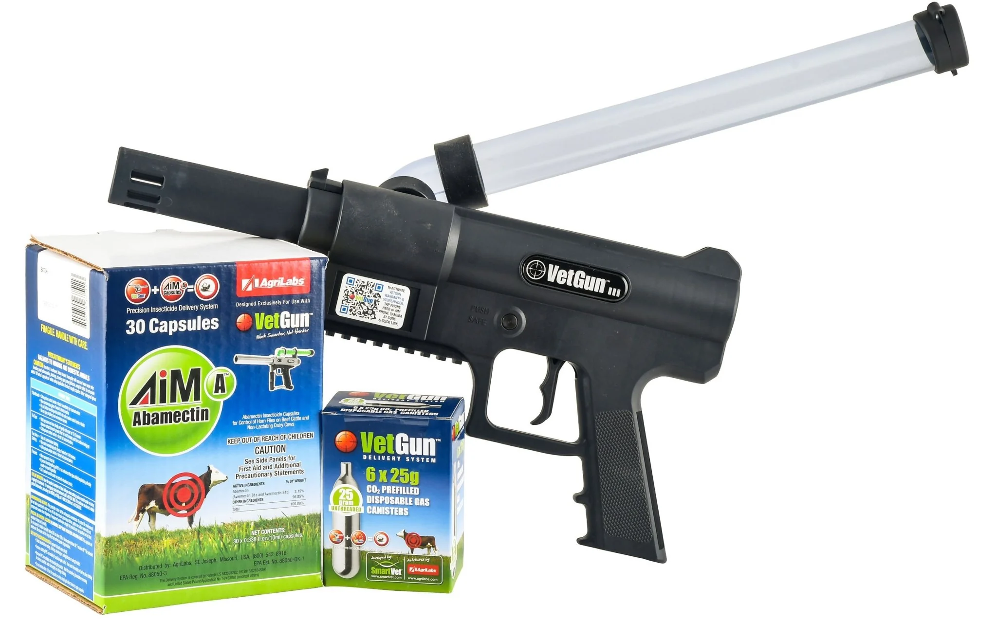 VetGun III AiM-A Cattle Insecticide Delivery System - 30 Cow Starter Kit - Buy Pet Shop