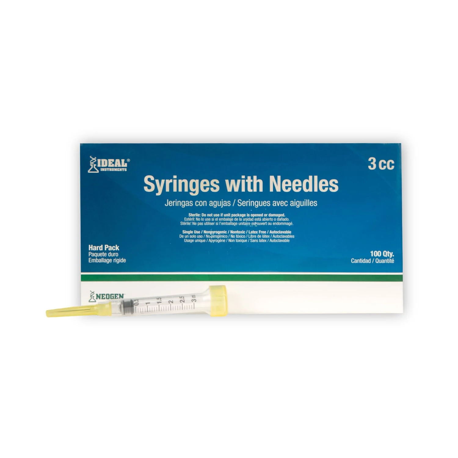 Ideal Luer Slip Syringe/Needle Combo, Box of 100 - Buy Pet Shop