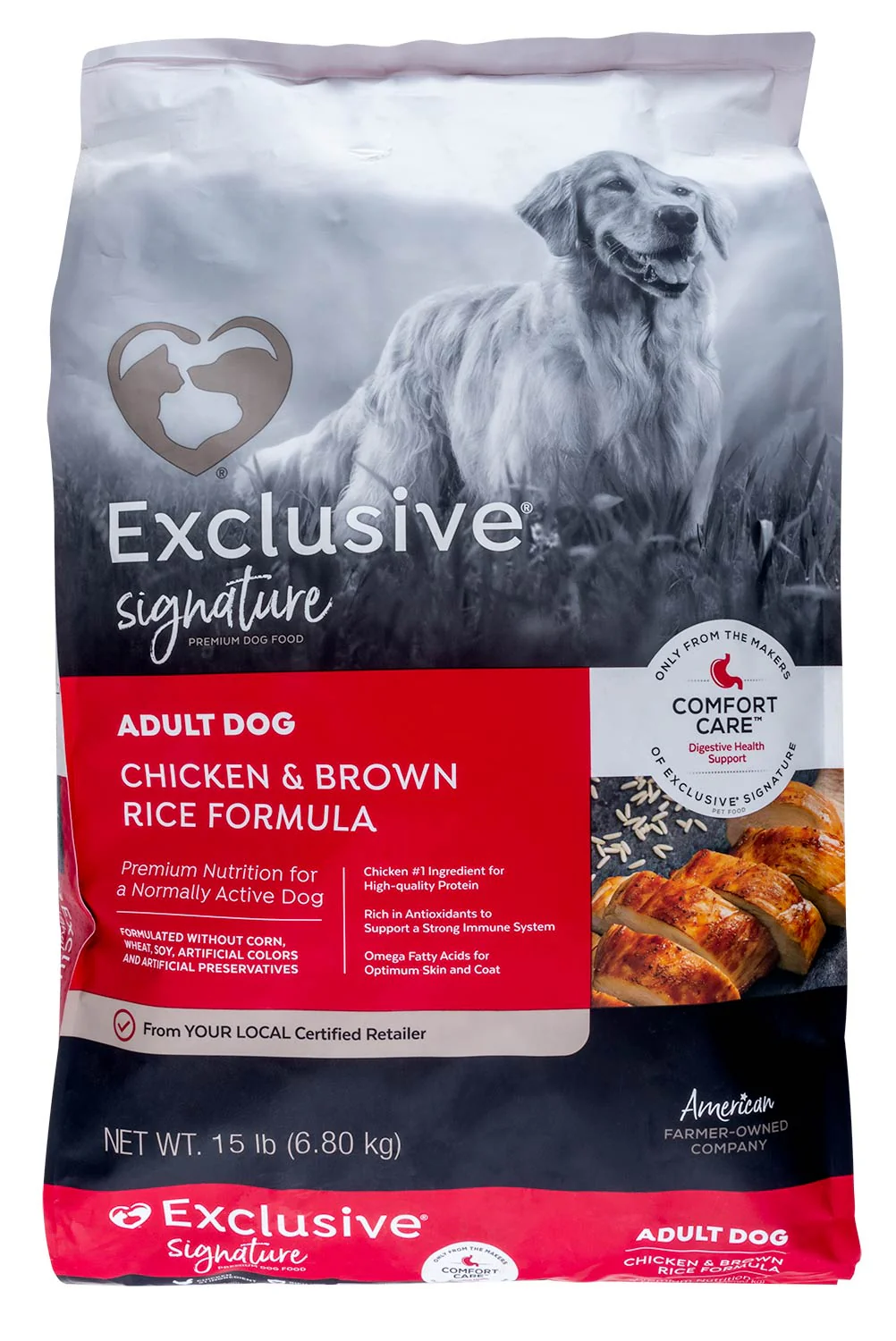 Purina Exclusive Adult Dog Food, Chicken/Brown Rice - Buy Pet Shop