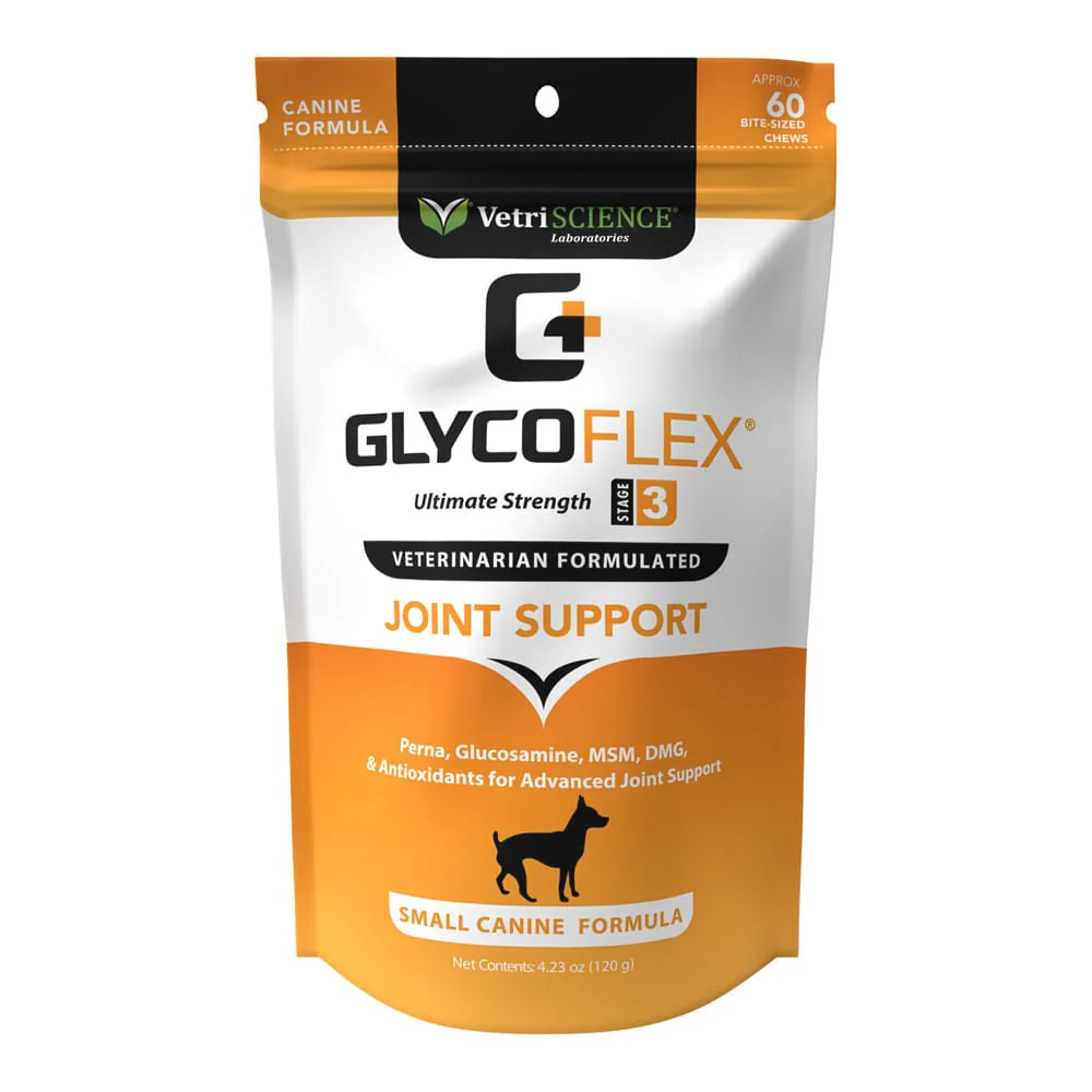 Glyco Flex 3 Joint Support for Small Dogs, 60 Bite-Sized Chews - Buy Pet Shop