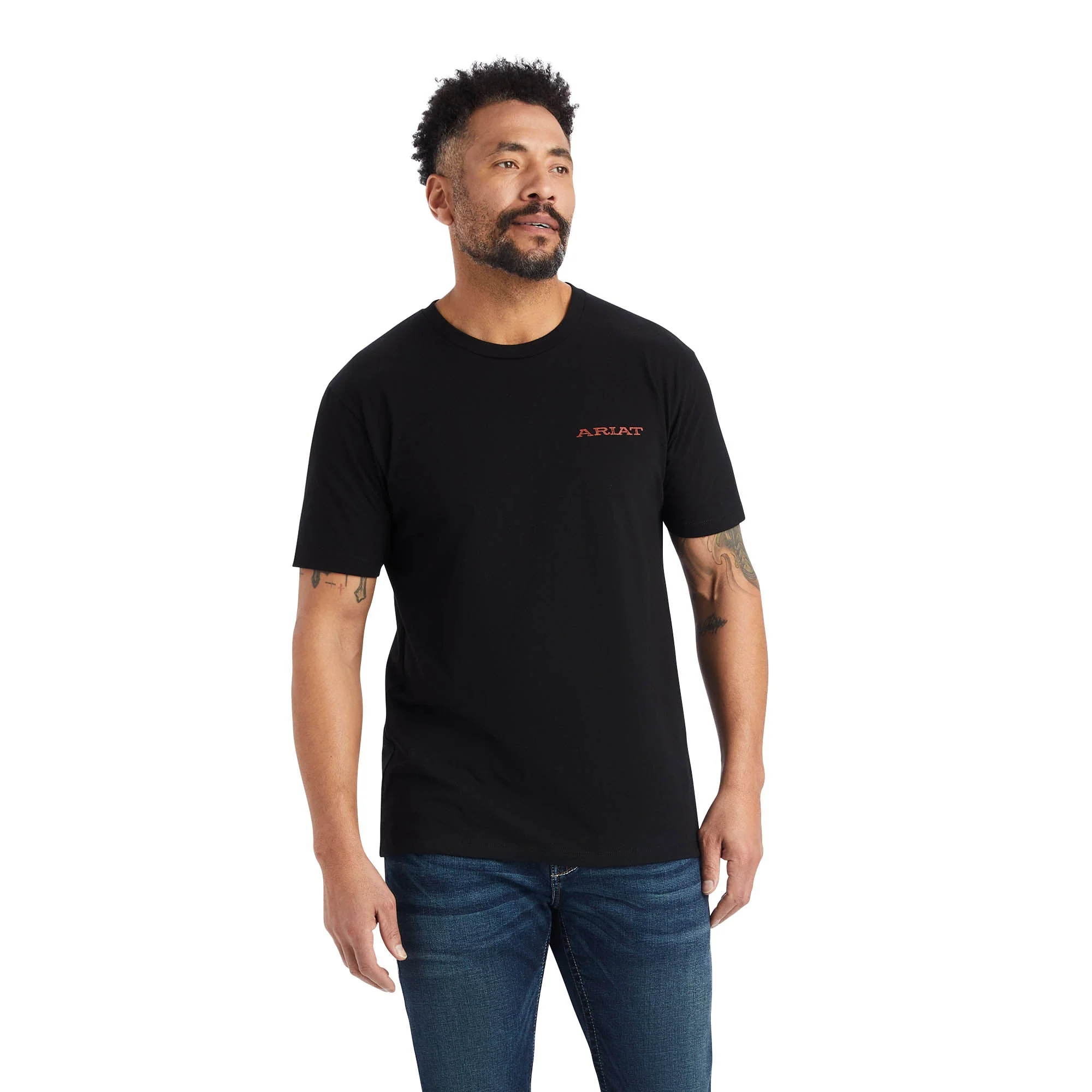 Ariat Men's Bronc Buster T-Shirt, Black - Buy Pet Shop