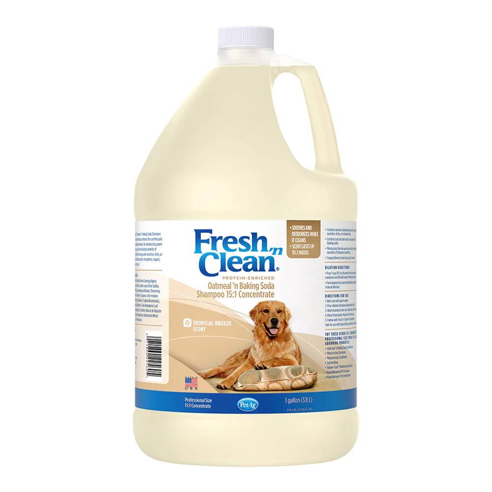 Fresh 'n Clean Oatmeal 'n Baking Soda Protein-Enriched Dog Shampoo, 15:1 Concentrate - Buy Pet Shop