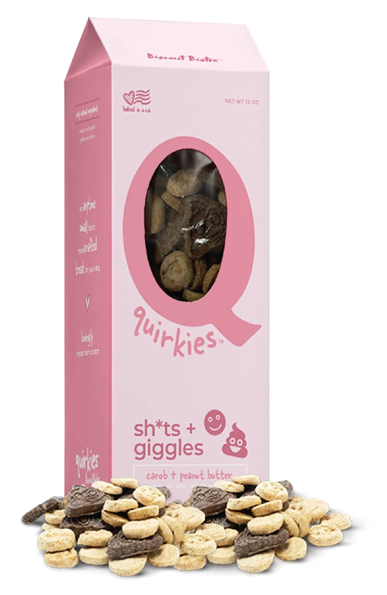 Quirkies, Sh*ts + Giggles, Peanut Butter & Carob - Buy Pet Shop