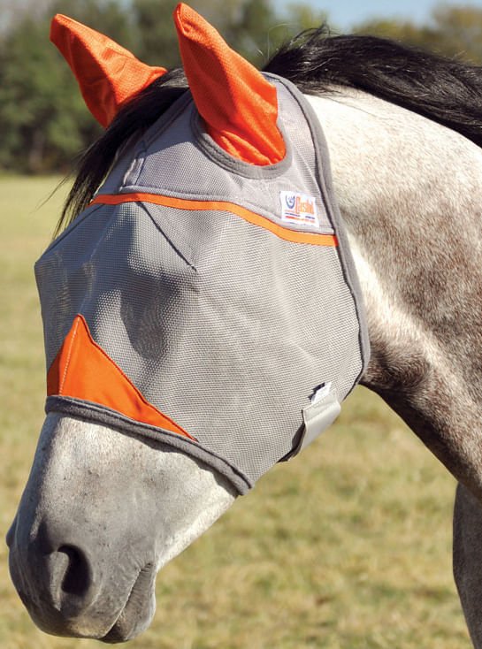 Cashel Crusader Fly Mask with Ears, Orange - Buy Pet Shop