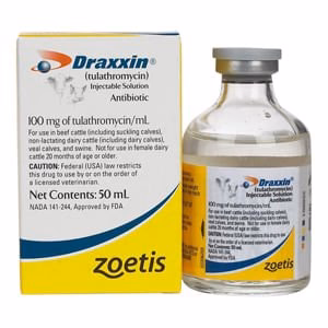 Rx Draxxin (tulathromycin) Injectable Solution for Swine & Cattle, 100 mg/mL - Buy Pet Shop