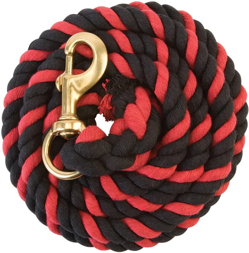 Weaver Colored Cotton Lead Ropes with Solid Brass Snap, 10' L - Buy Pet Shop