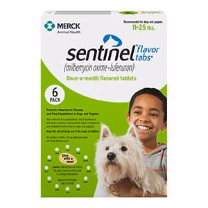 Sentinel? Once-a-month Flavor Tabs? for Dogs, 6 Pack - Buy Pet Shop