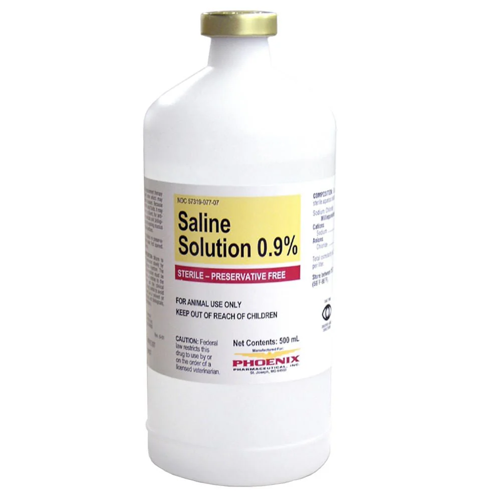 Rx Veterinary Saline Solution (Generic) 0.9% x 1000 mL - Buy Pet Shop