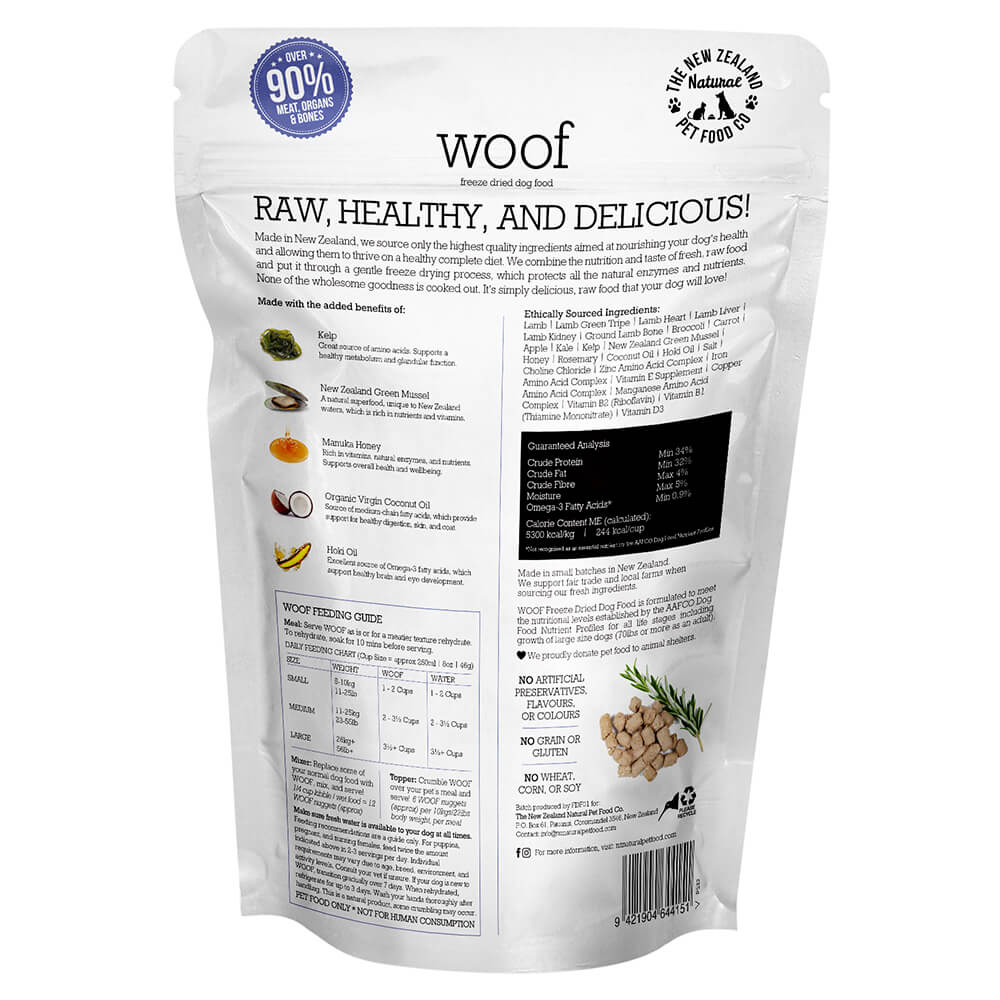Woof Lamb Freeze Dried Dog Food - Buy Pet Shop