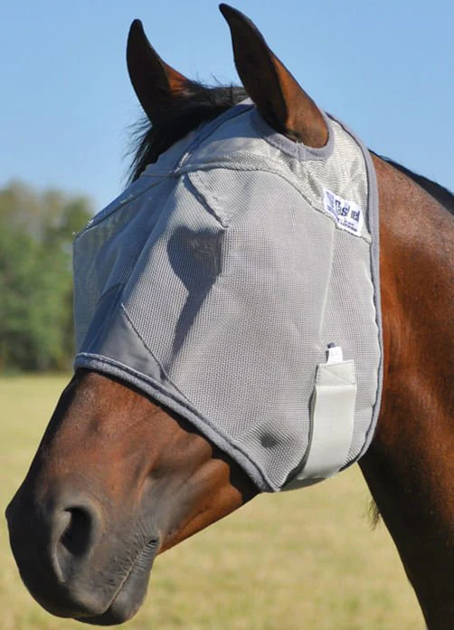 Cashel Crusader Standard Fly Mask without Ears, Gray - Buy Pet Shop