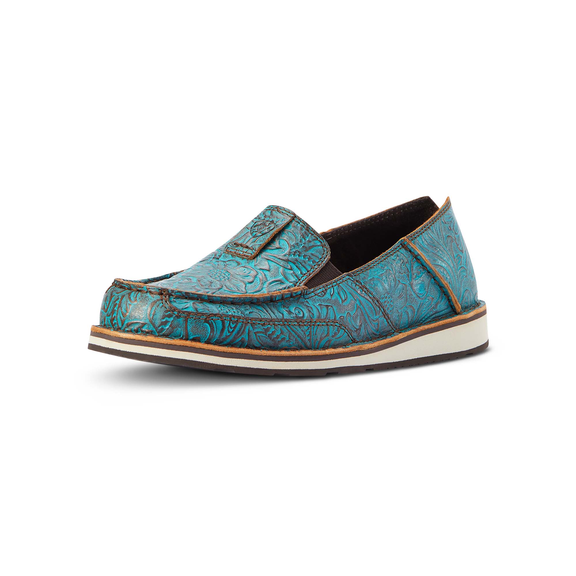 Ariat Women's Cruiser, Brushed Turquoise Floral Embossed - Buy Pet Shop
