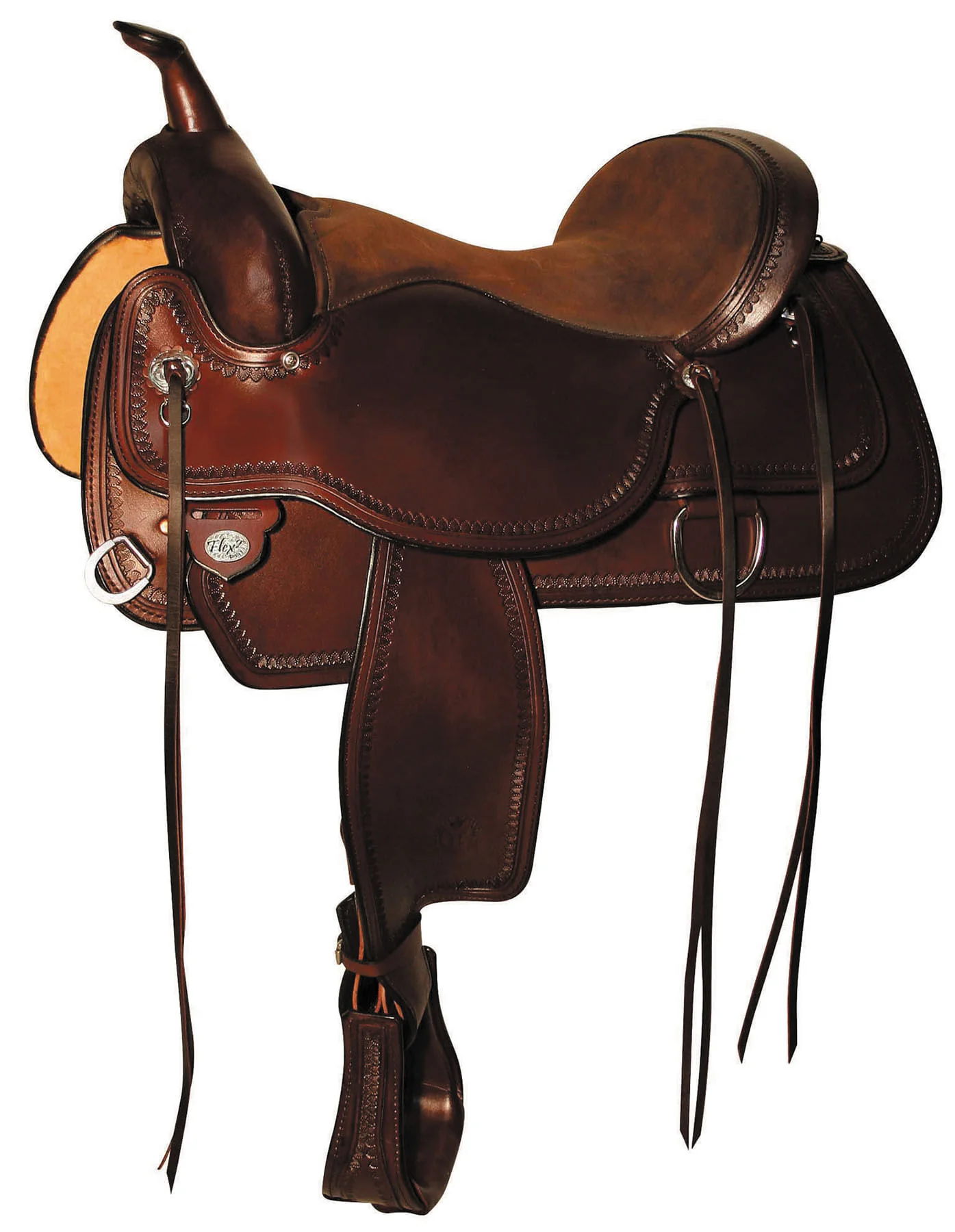 Circle Y Topeka Flex2 Trail Saddle, Wide, Walnut - Buy Pet Shop