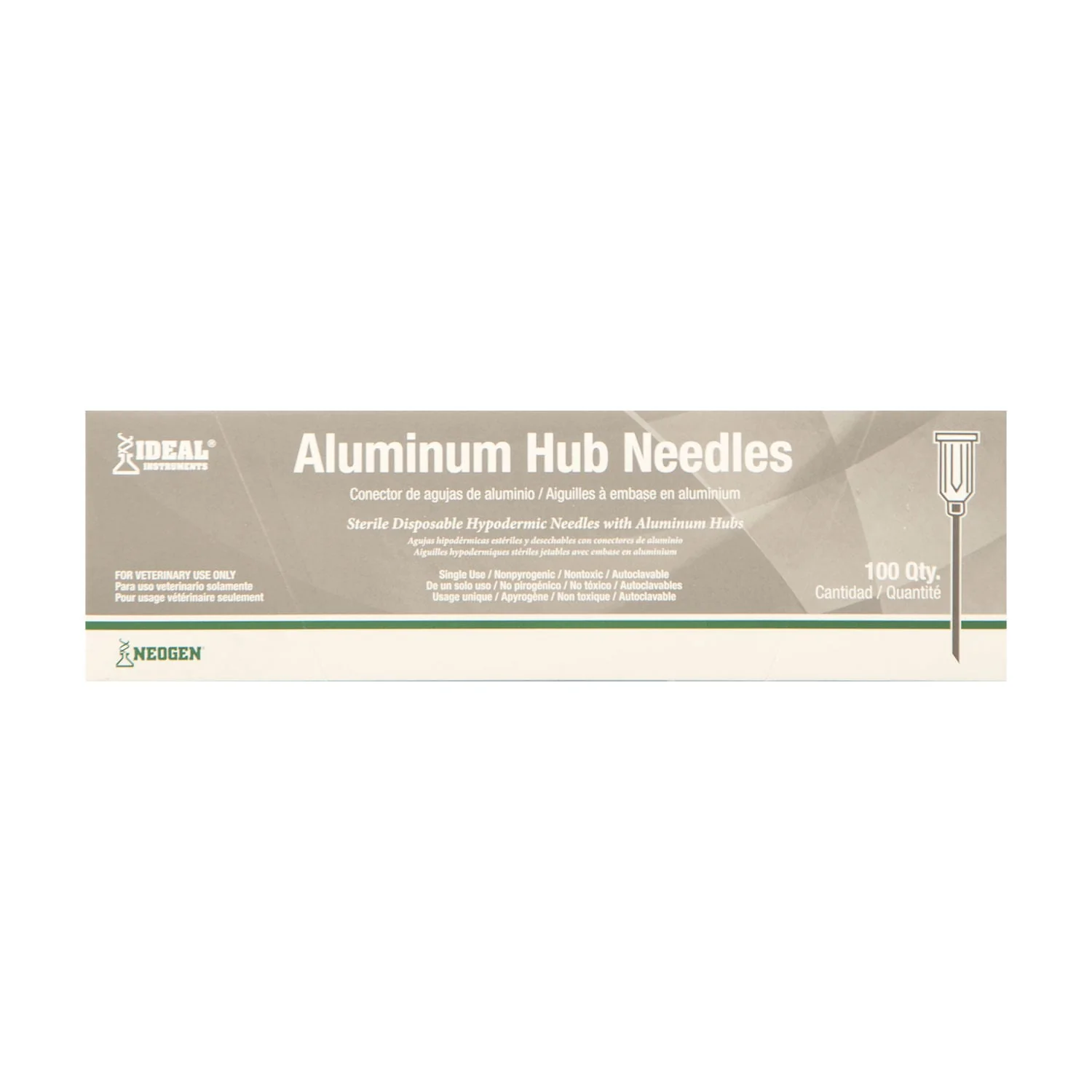 Ideal Aluminum Hub Needles, Box of 100 - Buy Pet Shop