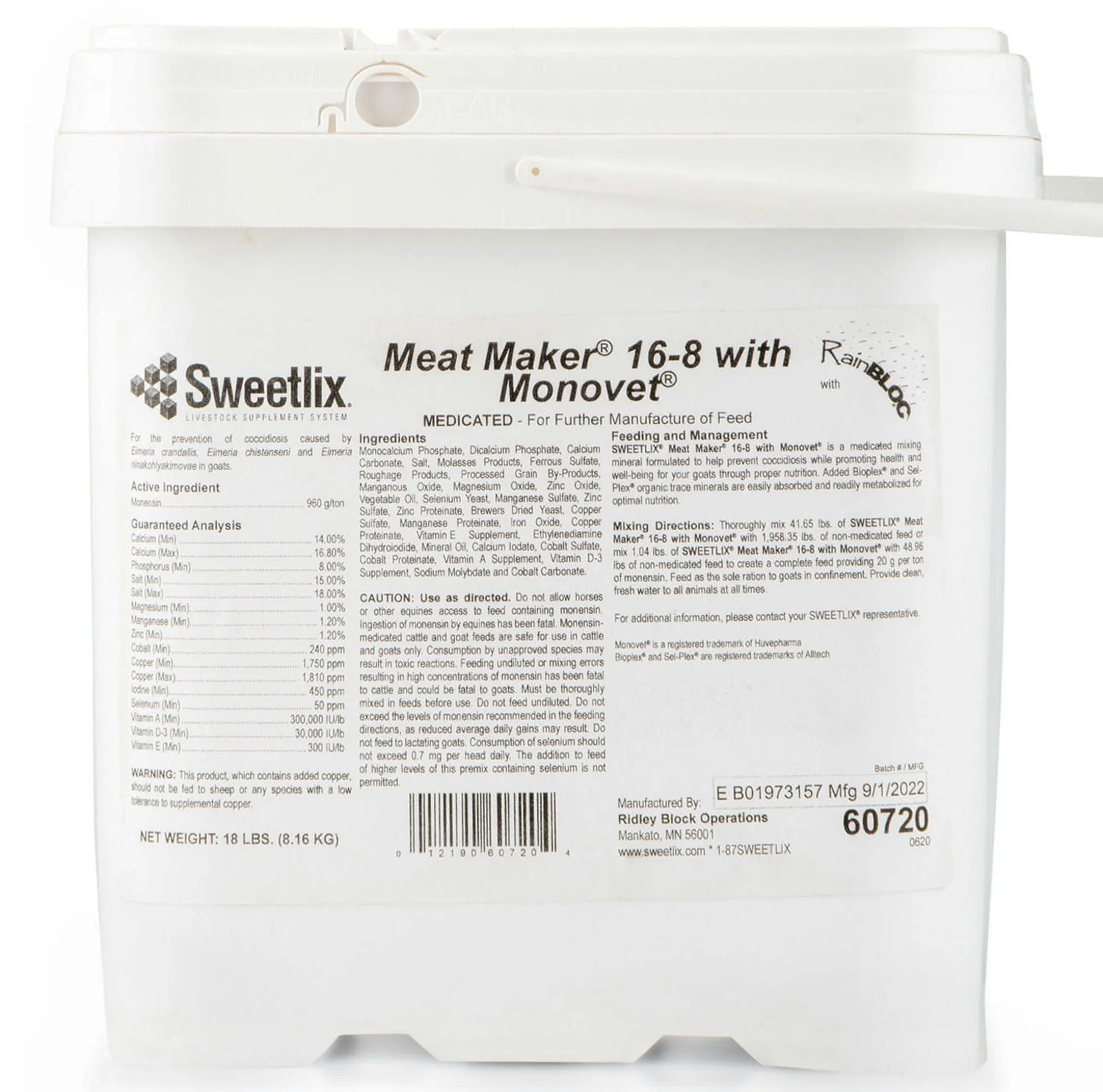 SWEETLIX Meat Maker Goat 16-8 with Monovet & RainBloc - Buy Pet Shop