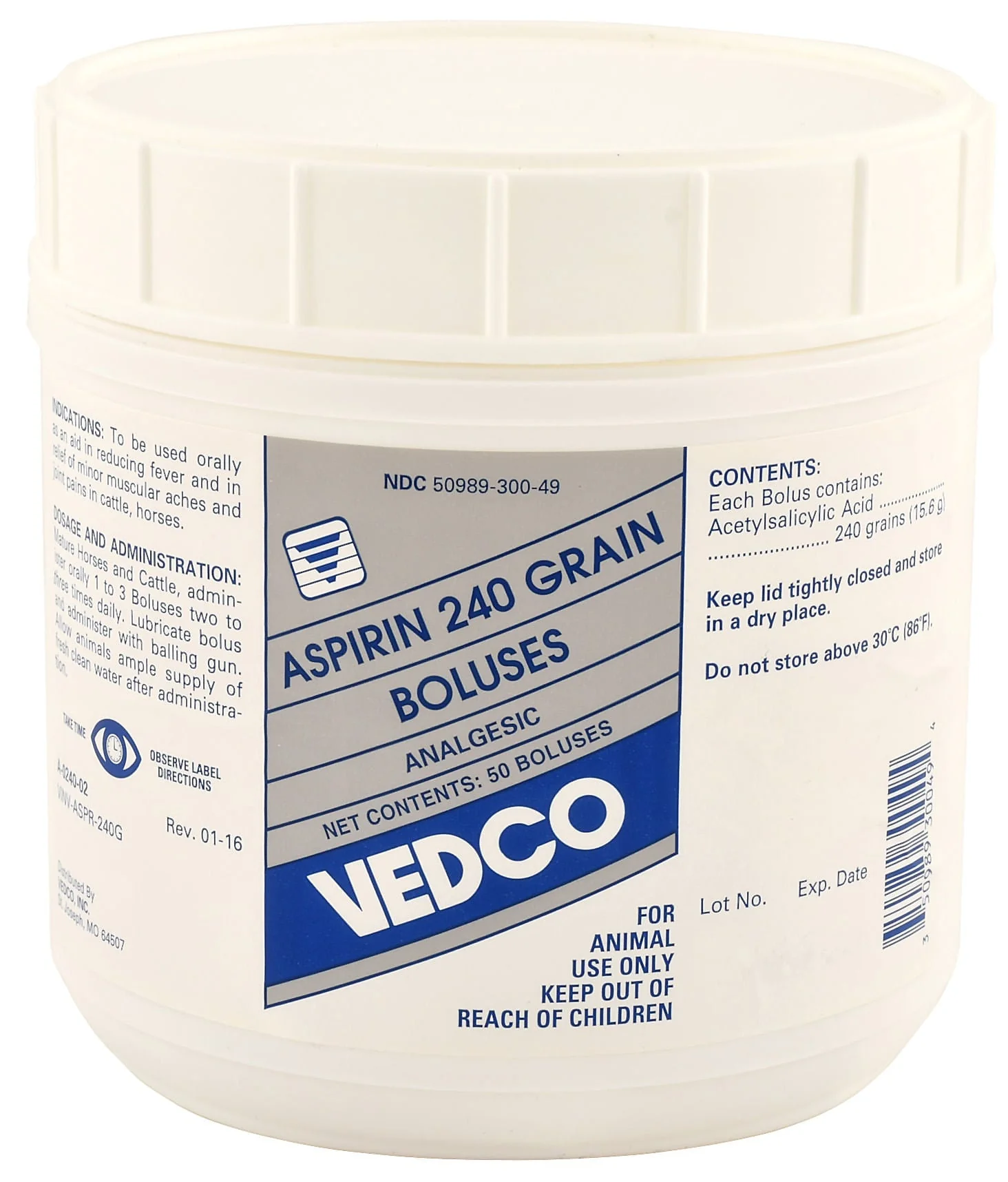 Aspirin Bolus 240 Grain, 3 lb - Buy Pet Shop