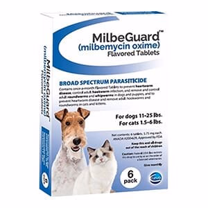 Rx MilbeGuard (milbemycin oxime) Broad Spectrum Parasiticide for Dogs & Cats - Buy Pet Shop