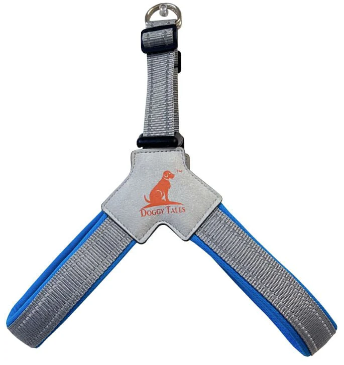 Doggy Tales Step In V Harness, Blue - Buy Pet Shop