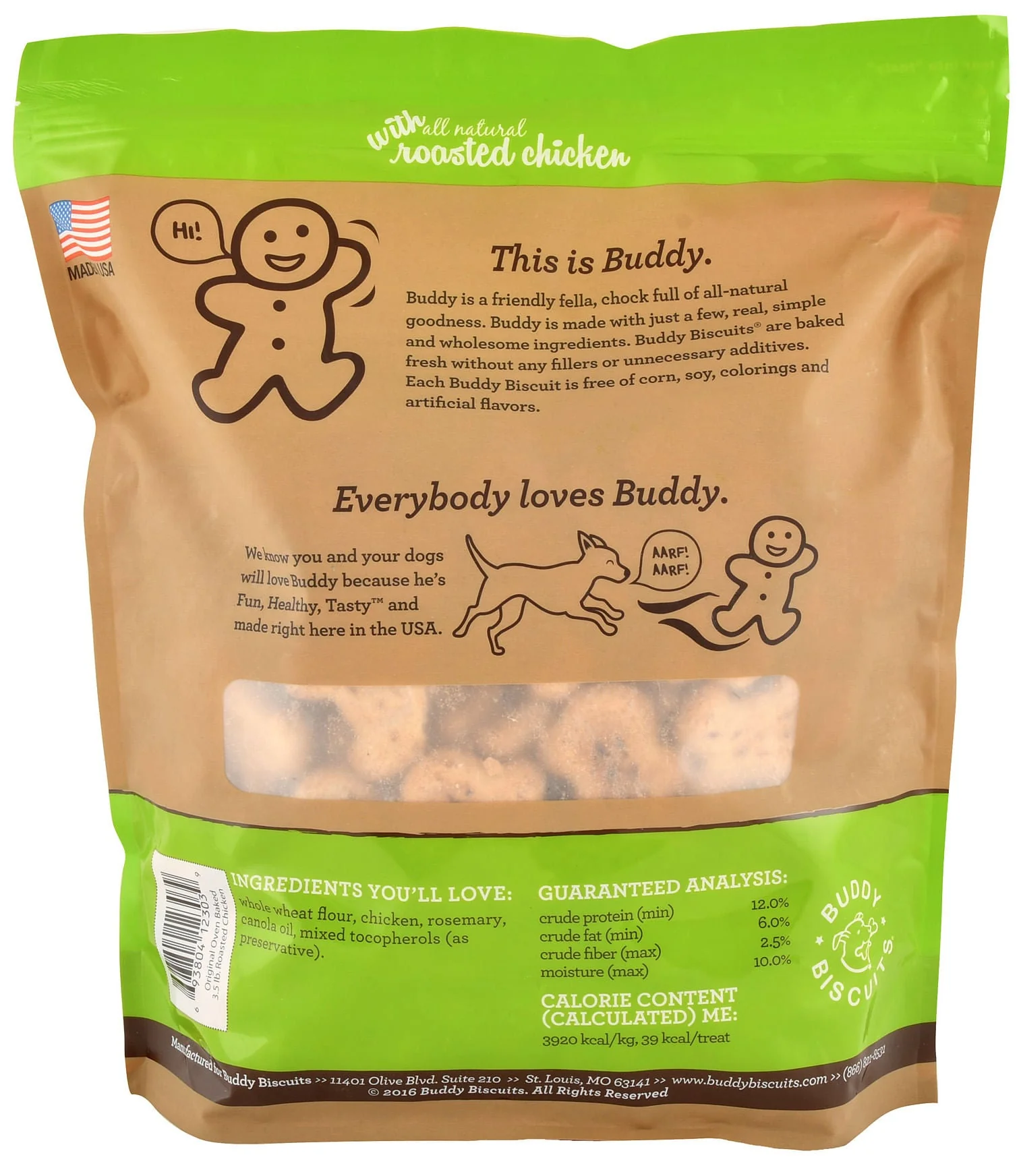 Buddy Biscuits Original Oven-Baked Treats, 3.5 lb - Buy Pet Shop