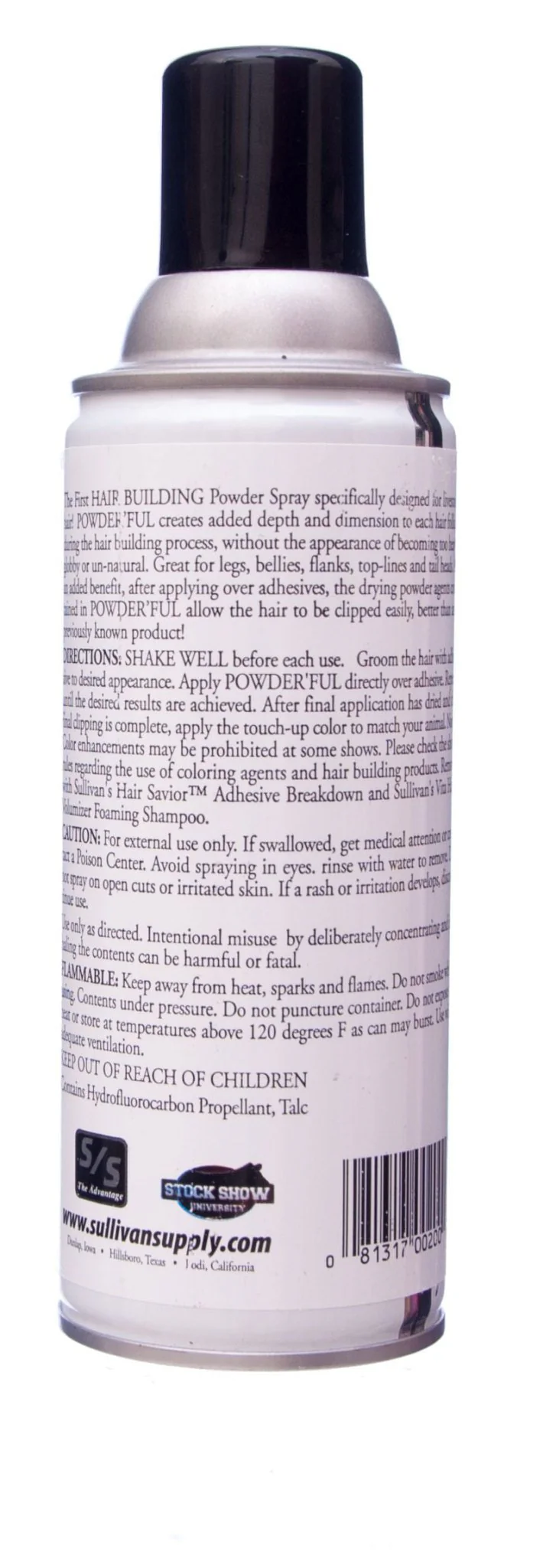 Sullivan's Powder'ful Livestock Hair Thickening Powder, White, 9.5 oz - Buy Pet Shop