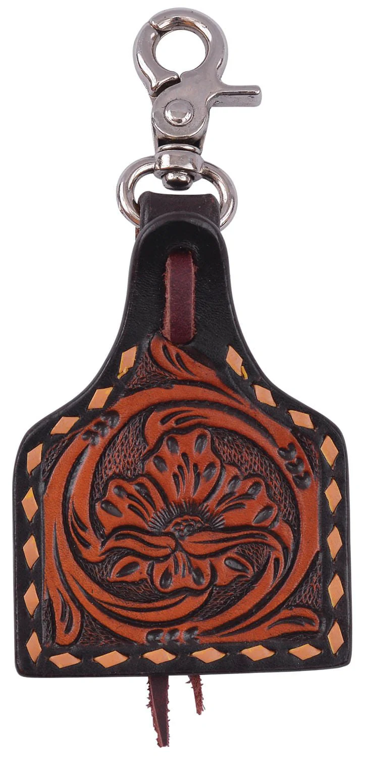 Circle Y Saddle Charm, Floral Ear Tag - Buy Pet Shop