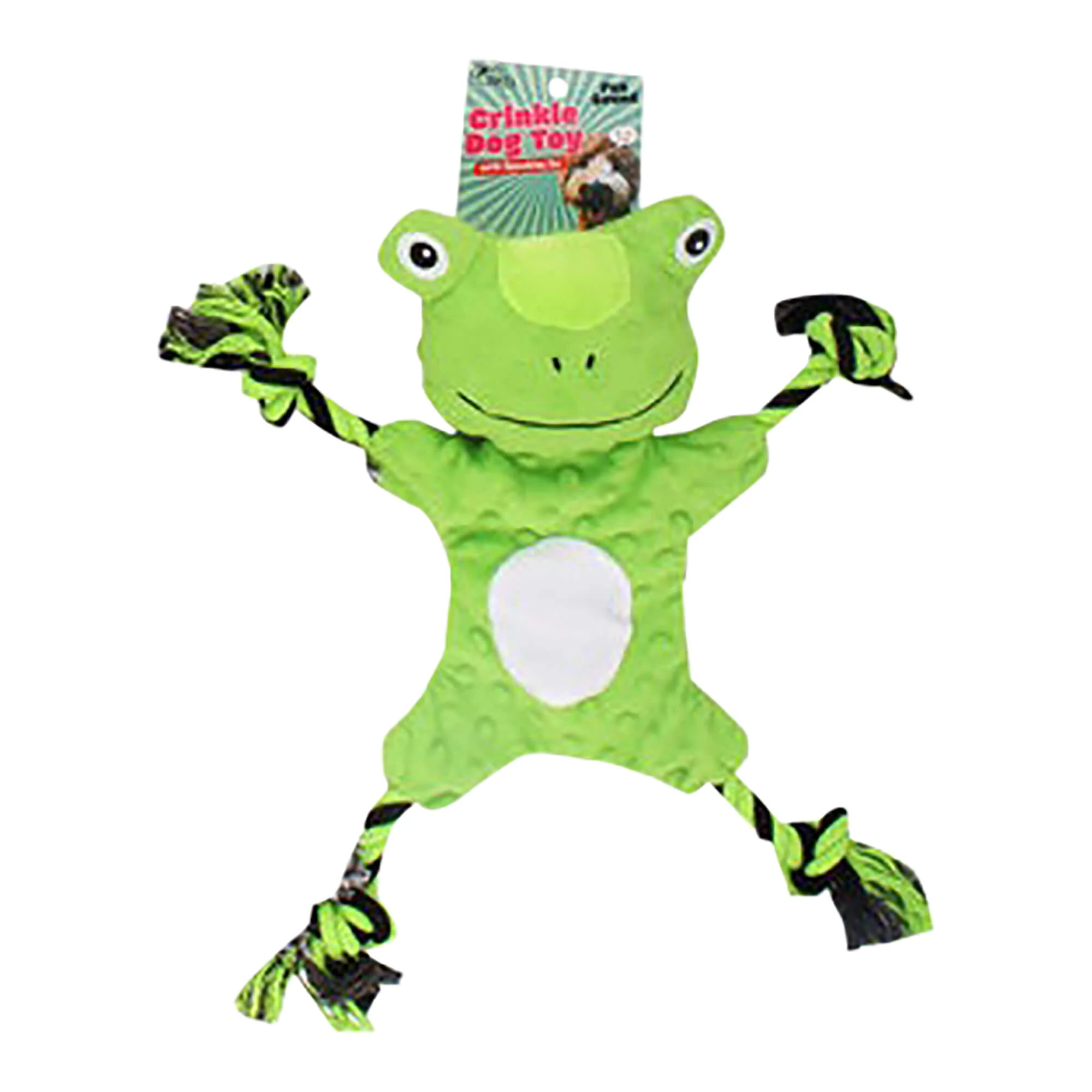 Crinkle Pet Dog Toy with Squeaker, Assorted, 15