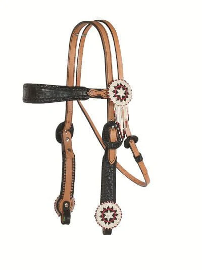 Alamo Saddlery Beaded Concho with Fringe Tack - Buy Pet Shop