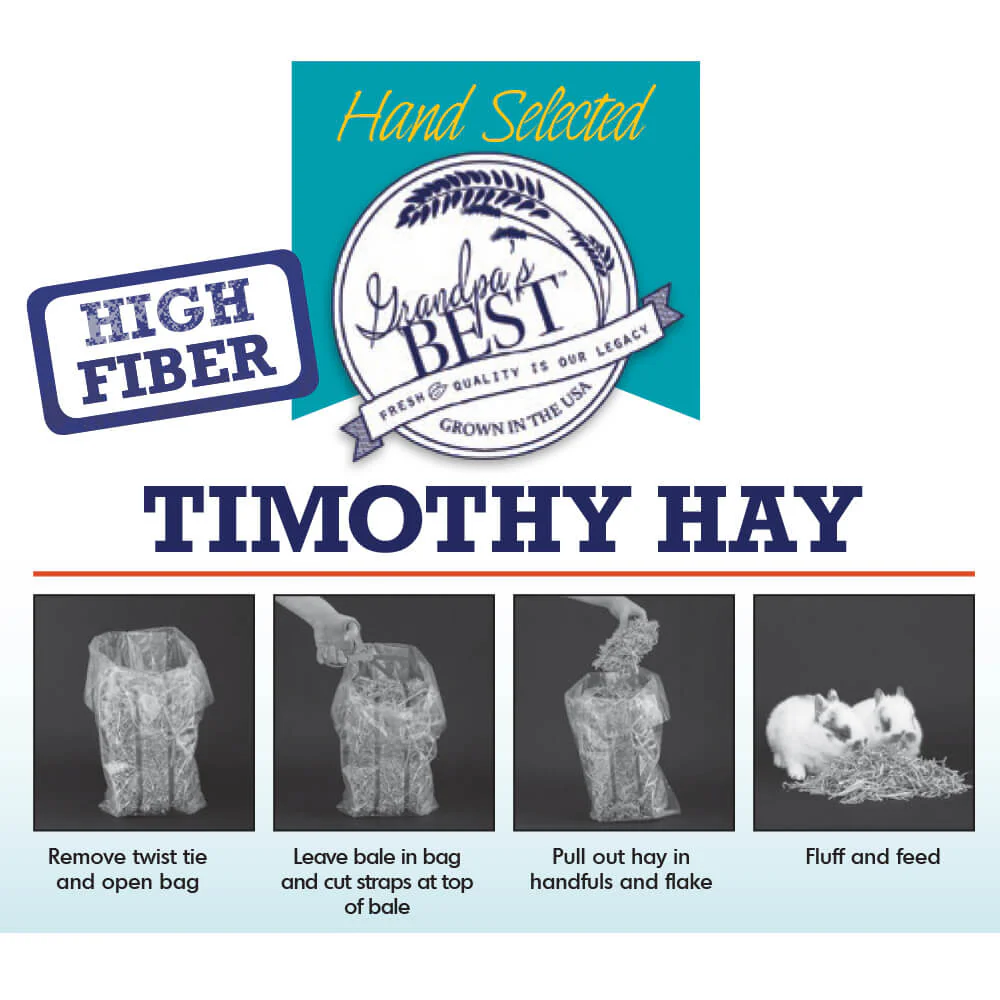 Grandpa's Best Timothy Hay Bale - Buy Pet Shop