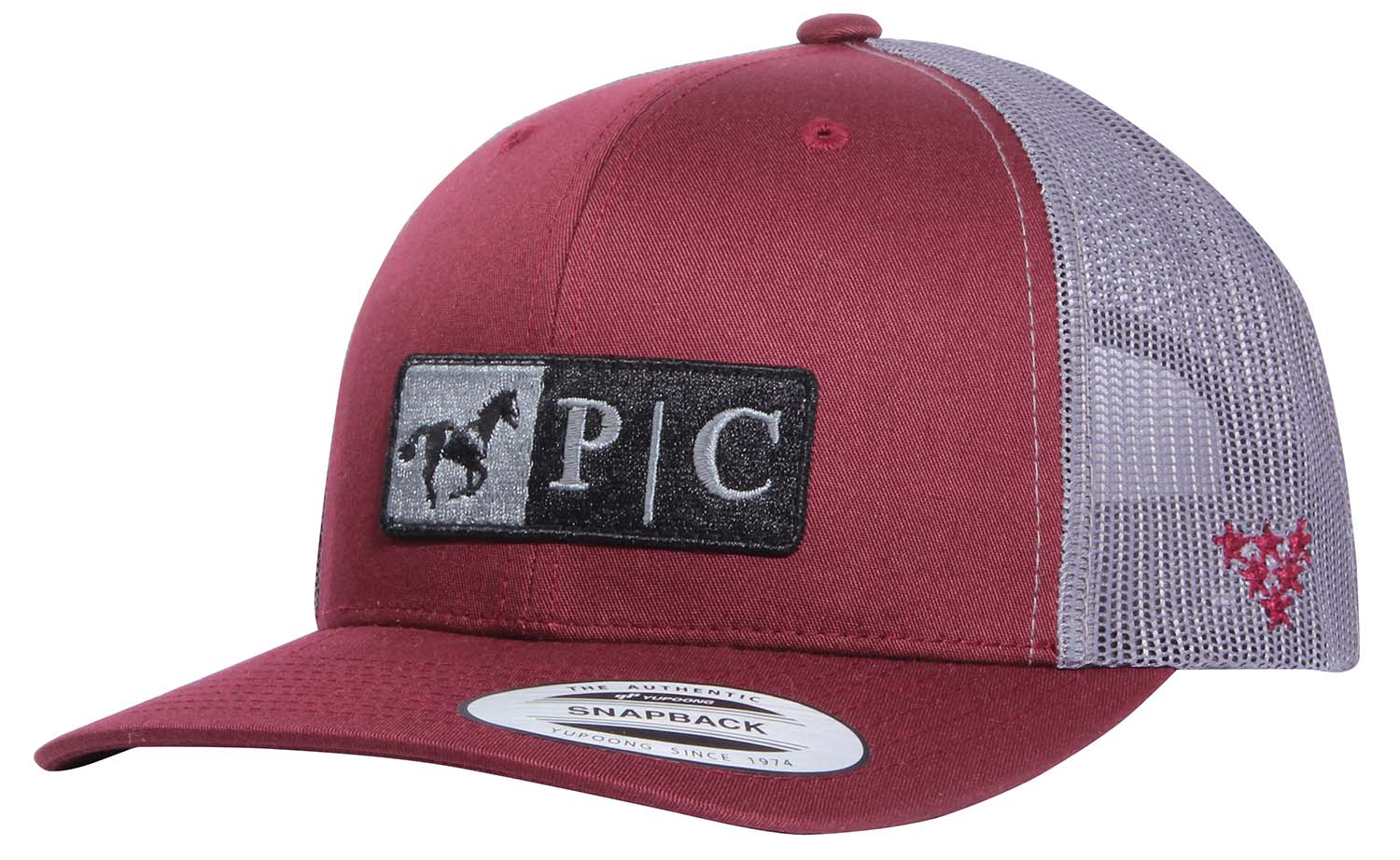 Professional's Choice 2-Tone Trucker Hat, Burgundy/Gray - Buy Pet Shop