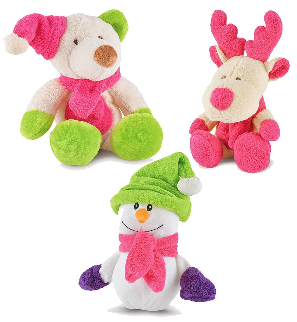 Plush Bright Winter Pals Squeaker Dog Toys, 3 pk - Buy Pet Shop