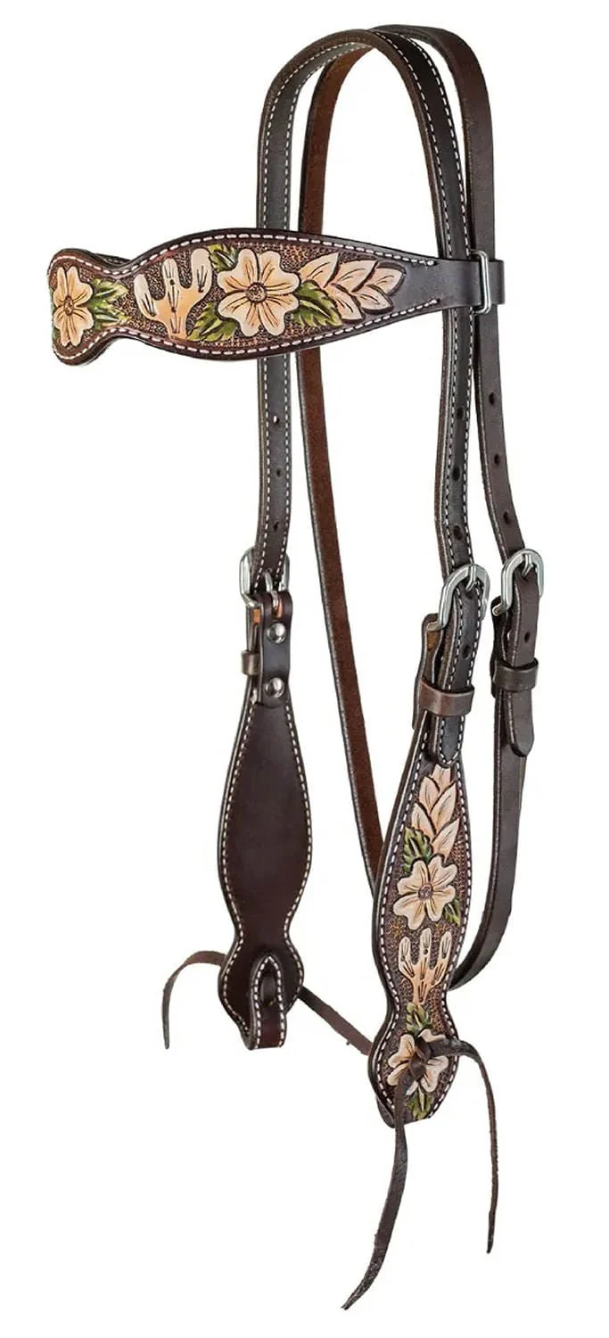 Circle Y Dogwood Desert Browband Headstall, Full - Buy Pet Shop