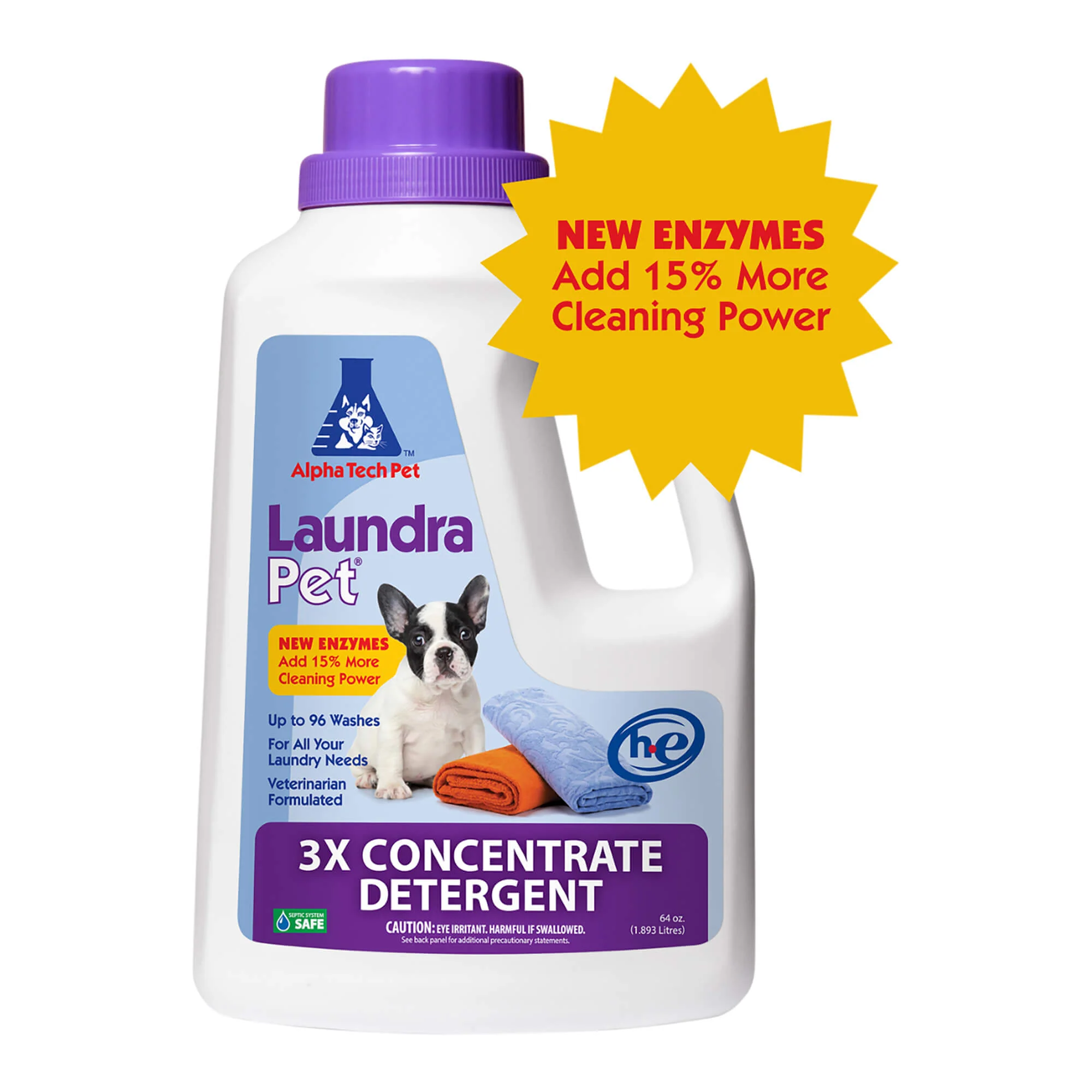 LaundraPet Premium Pet Laundry Detergent Triple Strength, 64 fl oz - Buy Pet Shop