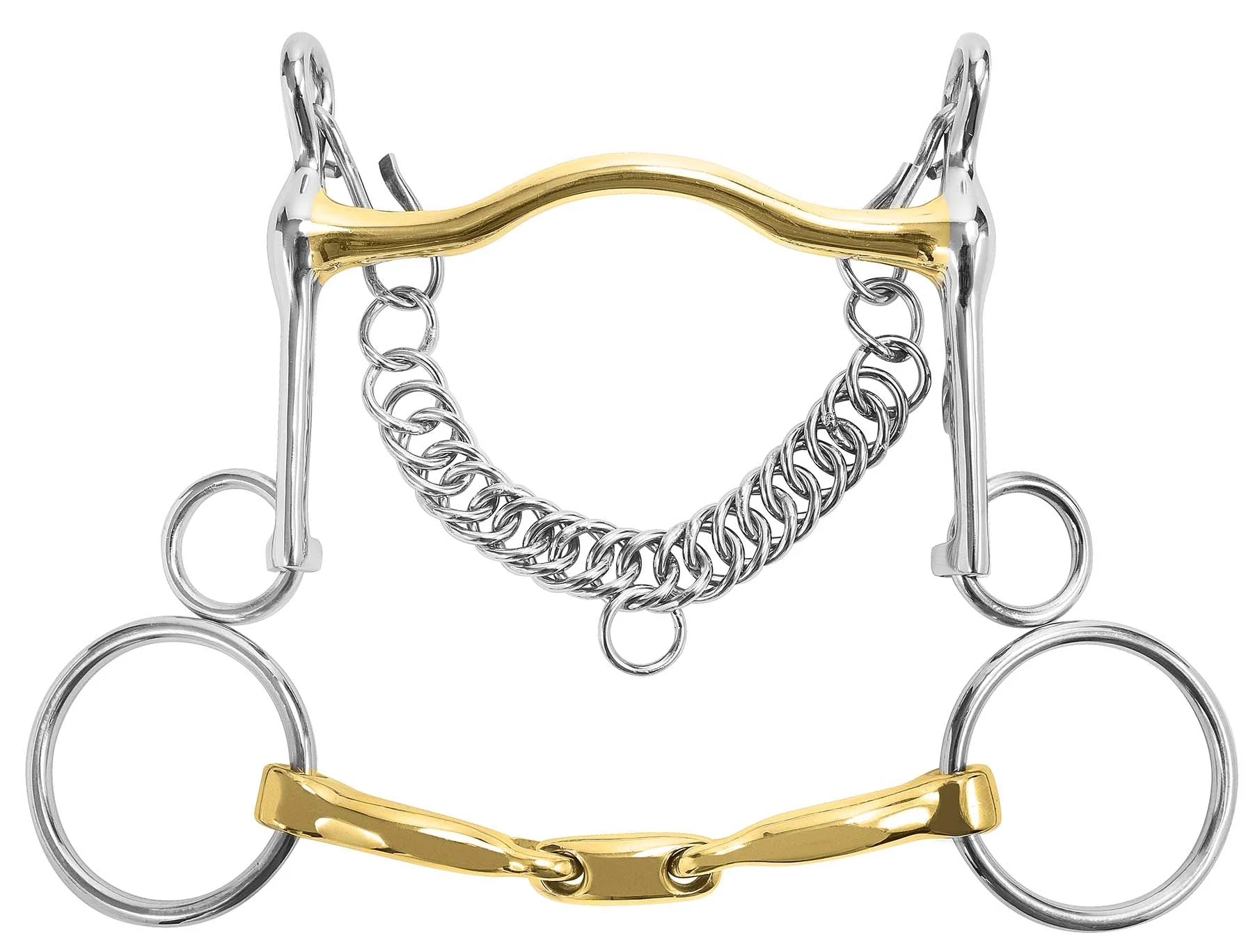 M Toulouse Long Shank Curb & Bradoon Set - Buy Pet Shop