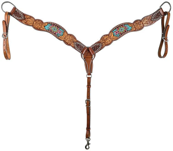 Rafter T Beaded Inlay Breast Collar - Buy Pet Shop