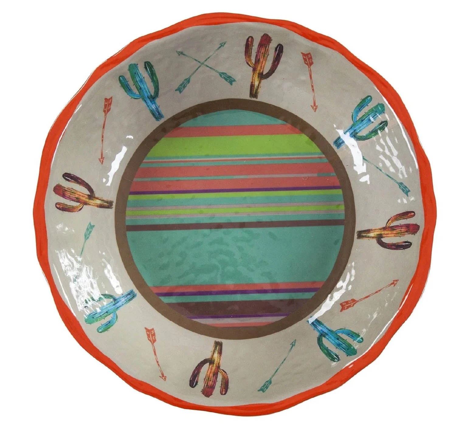 Saguaro Cactus Melamine Serving Bowl - Buy Pet Shop