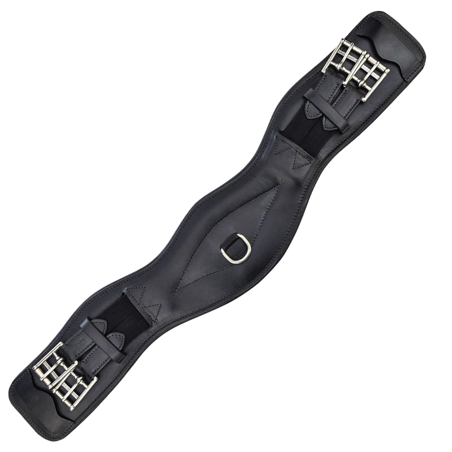 Uniquely English Contoured Dressage Girth, Black - Buy Pet Shop
