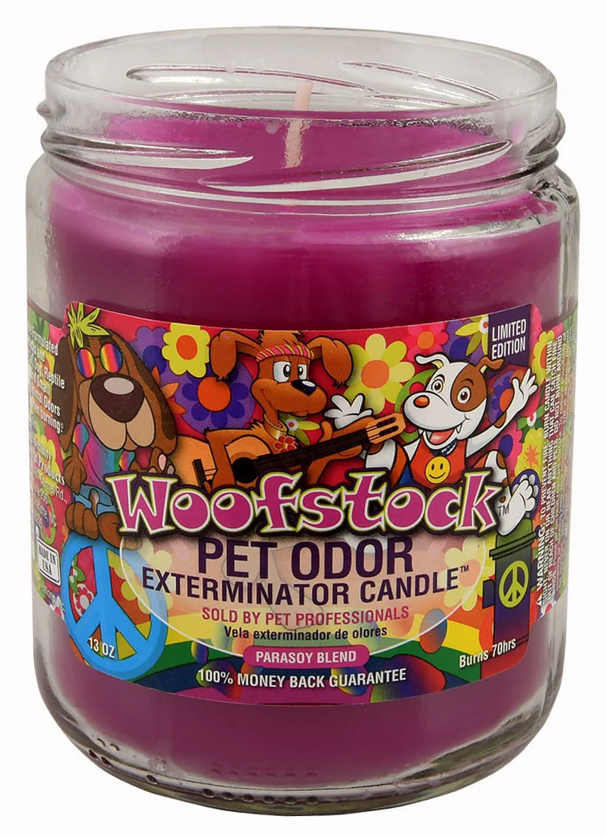 Pet Odor Exterminator Candle, Woofstock, 13 oz - Buy Pet Shop