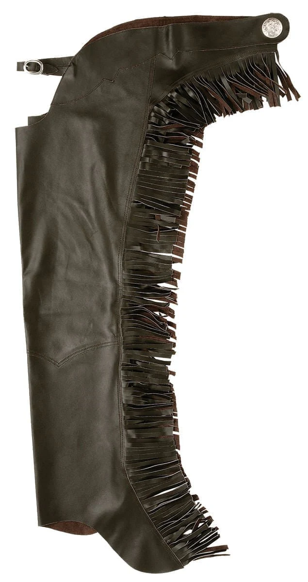 Smooth Leather Chaps with Fringe - Buy Pet Shop
