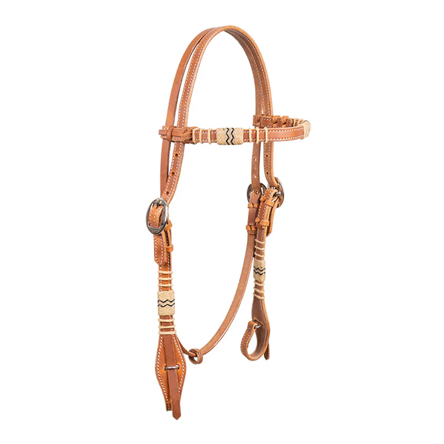 Harness and Rawhide Browband Leather Headstall - Buy Pet Shop